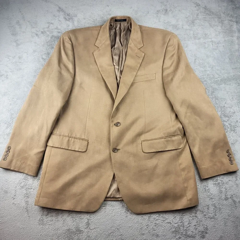 CHAPS Men's Blazer Sport Coat Jacket Camel Tan Size 42 R